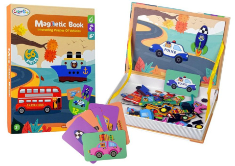 Puzzle Magnetyczna uk艂adanka policja pojazdy Puzzle Magnetyczna uk艂adanka policja pojazdy